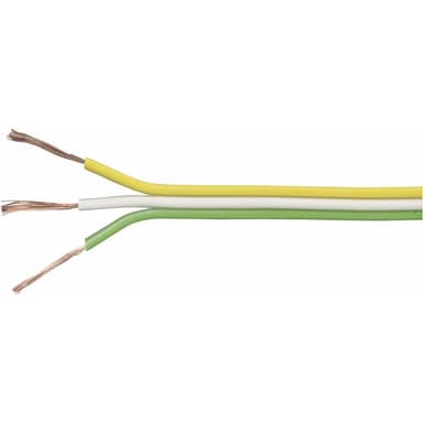 TRU COMPONENTS 1567054 Tråd 3 x 0.14 mm² Gul, Hvid, Grøn 25 m