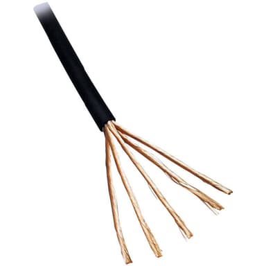 BKL Electronic 1509003/5 Audiokabel 2 x 0.14 mm² Sort 5 m