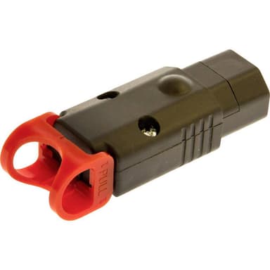 Kash PA130100BK IEC-stik Stik, lige Samlet poltal: 2 +