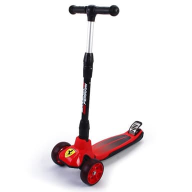 Ferrari sammenklappelig tvilling scooter til børn - rød.
