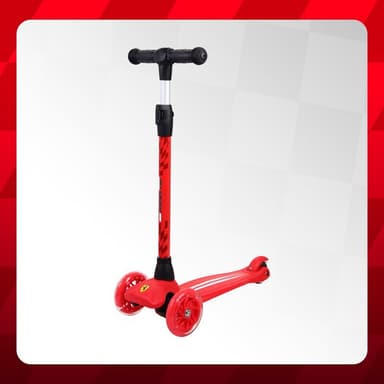 Ferrari twist scooter til børn - rød.