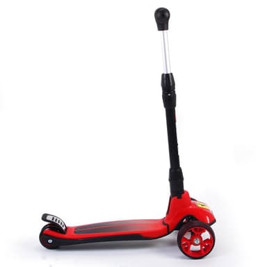 Ferrari sammenklappelig tvilling scooter til børn - rød.