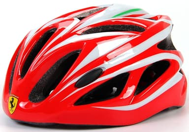 Cykelhjelm Ferrari - rød