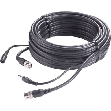 Sygonix 43522X Strøm, Video Forlængerkabel [1x BNC-stik, DC-bøsning 5,5 mm - 1x BNC-stik, DC-