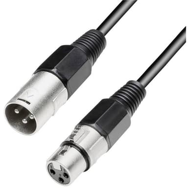 Paccs XLR Kabel [1x XLR-stik - 1x XLR-tilslutning] 15.00 m Sort
