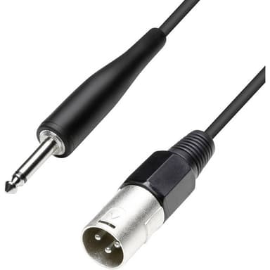 Paccs XLR Forbindelsesledning [1x XLR-stik - 1x Jackstik 6,3 mm] 5.00 m Sort