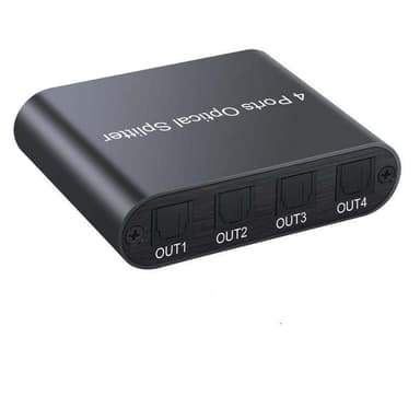 NÖRDIC Digital audio optisk toslink splitter 1 til 4