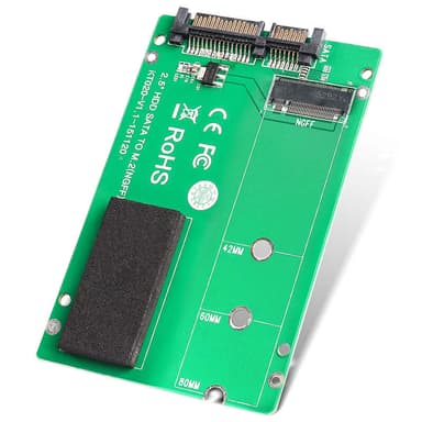 Maiwo KT020 M.2 SSD 2240,2260,2280 B-Key adapter til SATA