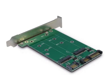 Maiwo KT005A 2XM.2 SSD 2240,2260,2280 B-Key adapter 22pin SATA