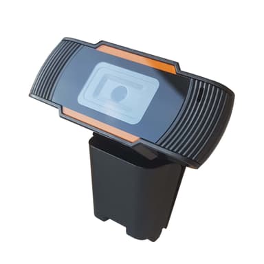 NÖRDIC USB Webcam 720pixel 30 fps med mikrofon og står for laptop eller plane overflader