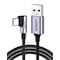 Ugreen vinklet USB-C mand til USB A mand hurtig opladning 3A 480 Mbps 2m