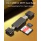 NÖRDIC OTG kortlæser 3 i 1 USB-C + Lightning + USB-A 3.0 understøttelse af SD / TF Micro SD Op til 2TB 5Gbps