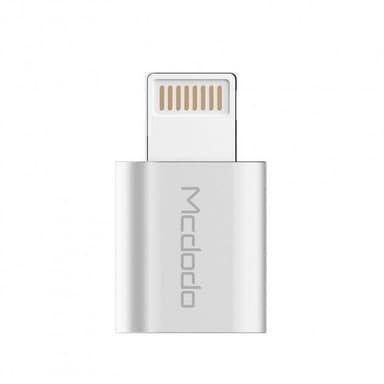 Mcdodo Micro USB til Lightning adapter hvid opladning og synkronisering