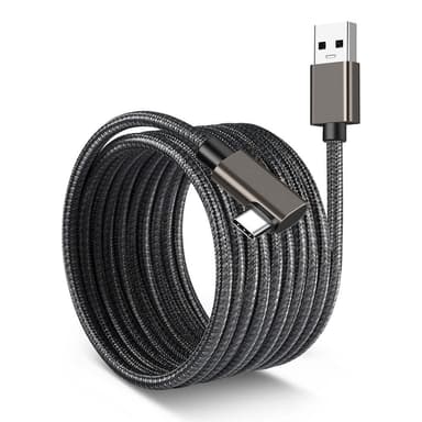 NÖRDIC VR Link-kabel 7m USB3.2 Gen1 USB-C til A 5Gbps 3A hurtigopladning Oculus Quest 2 Super Speed ​​​​USB Link-kabel