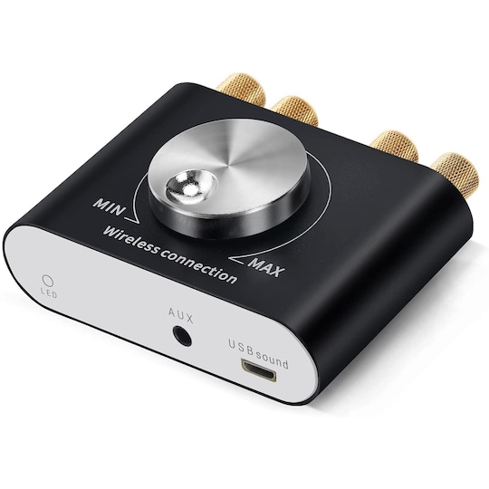 Bluetooth 5.0 stereo digital audio-forstærker 2x50W AUX / USB / BT