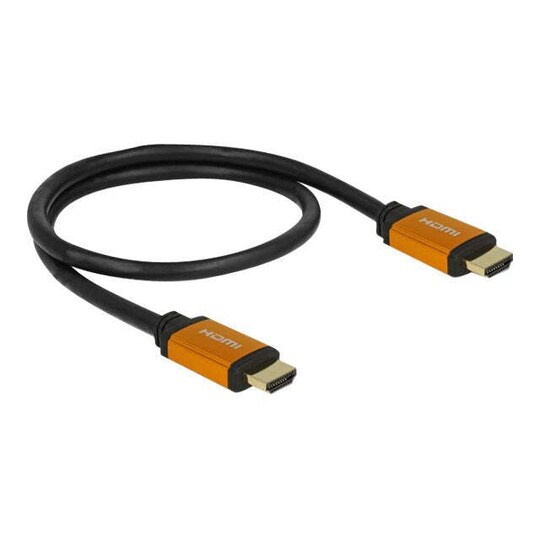 Delock 85.729 HDMI High Speed ​​2m kabel 8K 60Hz 7680x 4320 Dynamic HDR 48 Gbps eARC Game Mode VVR Pure kobber 99,99%