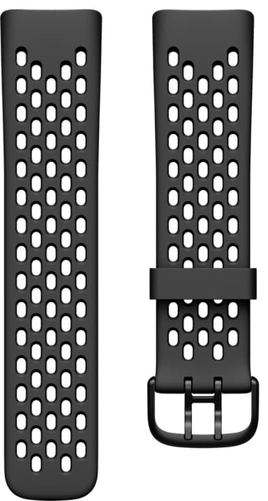 Puro FitBit Charge 5 sport plus silikonebånd (sort)