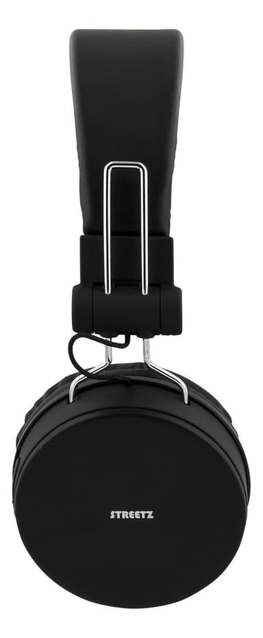 Foldbar on-ear BT headset, 3,5 mm, sort