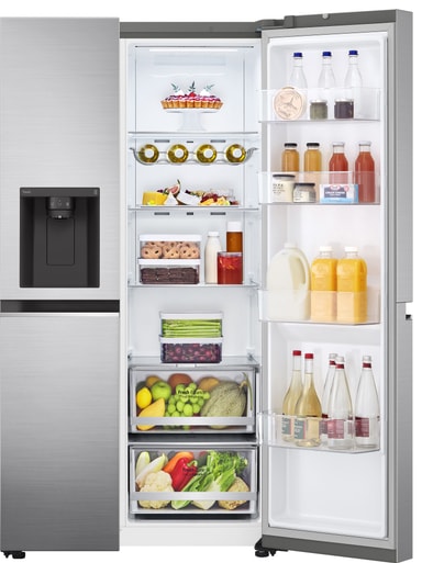 LG sidebysidekølefryseskab GSLV70PZLE Elgiganten