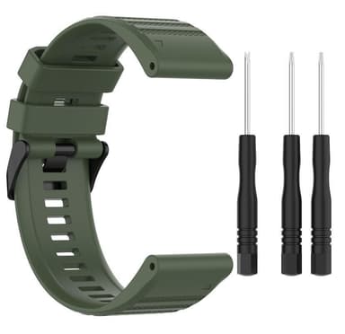 Urrem til Garmin Fenix/Approach/Forerunner Green Silicone