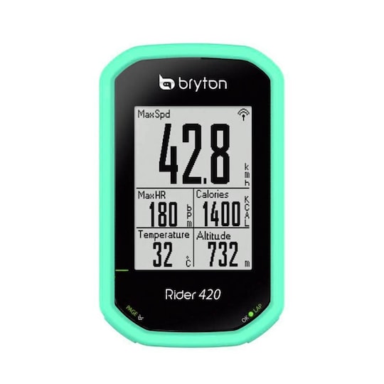 Silikone cover Bryton Rider 420 E - Mint