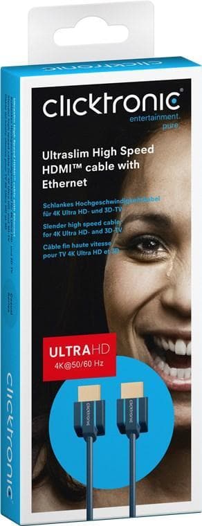 Ultra-Slim Højhastigheds HDMI™-kabel med Ethernet