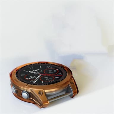 Urbeskytter kompatibel med Garmin Fenix 7 TPU Rose Gold