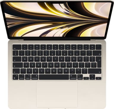 MacBook Air M2 8/512 GB bærbar computer (Starlight)