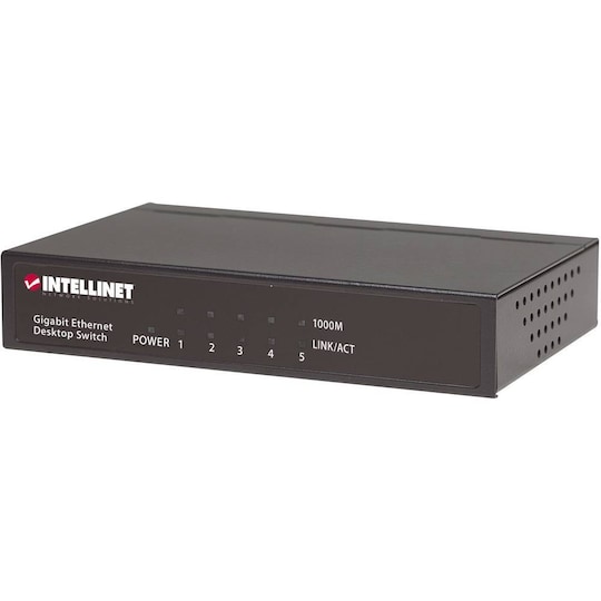 Intellinet 530378 Strømforsyning-switch 5 porte 1