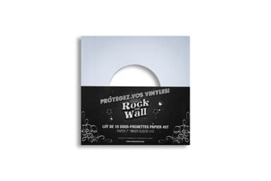Indvendige lommer til vinyl singler i hvidt papir 7"x10