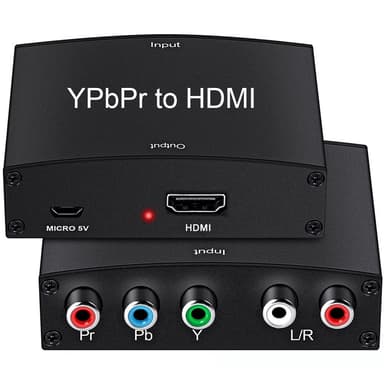 HD-videokonverter - YPbPr og L / R Audio til HDMI-konverter