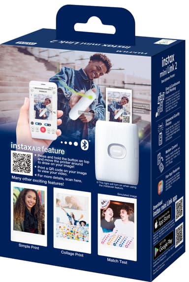 Fujifilm Instax Mini Link 2 smartphoneprinter (hvid)