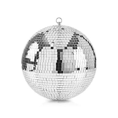 Disco Spejl Kugle | 30 cm | Sølv