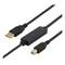 DELTACO PRIME USB 2.0 kabel Type A han - Type B han, aktiv, 10m, sort