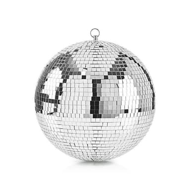 Disco Spejl Kugle | 30 cm | Sølv