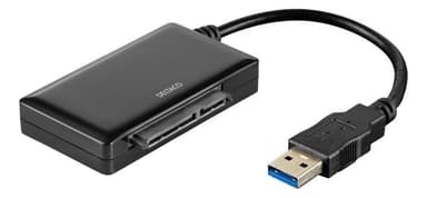 DELTACO USB 3.0 to SATA 6Gb/s adapter, 2,5/3,5"" hdd, black | Elgiganten