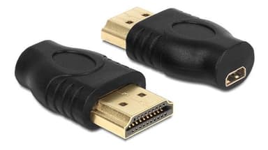 DeLOCK Micro HDMI HDMI adapter, 1xHDMI Micro-D 19-pin ho, 1xHDMI-A |