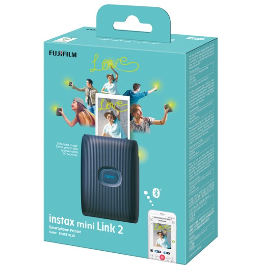 Fujifilm Instax Mini Link 2 smartphoneprinter-sæt (blue)
