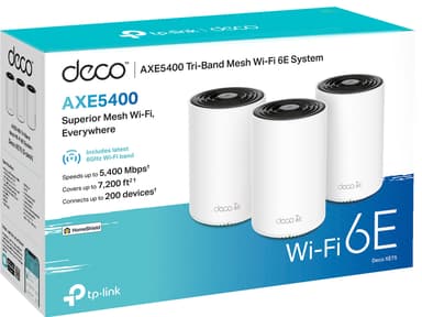TP-Link AXE5400 mesh WiFi-system DecoXE75 (3-pak)