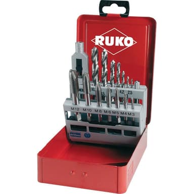 RUKO 245004 Maskine-gevindbor-sæt 1 Set
