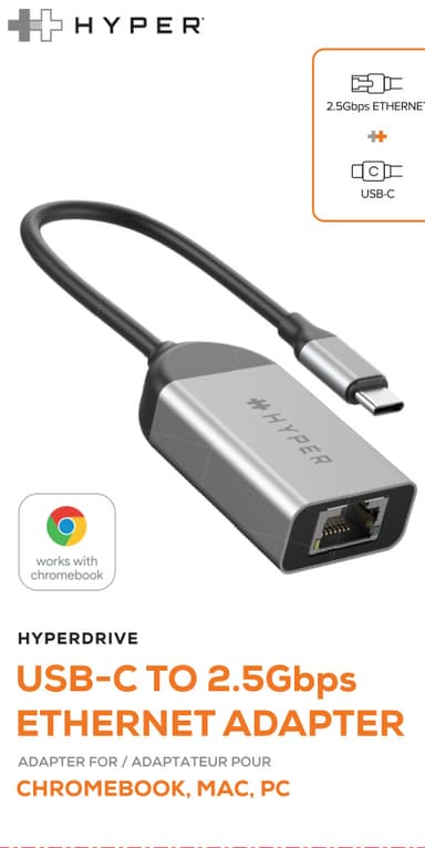 Hyper HyperDrive USB-C to 2.5G Ethernet-adapter