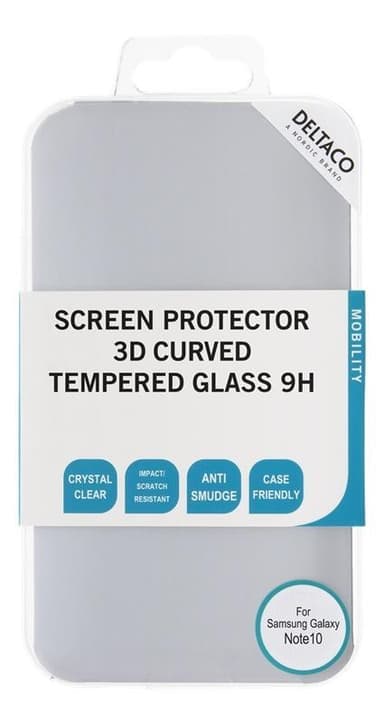 DELTACO screen protector for Galaxy Note10, 3D curved, fingerprint