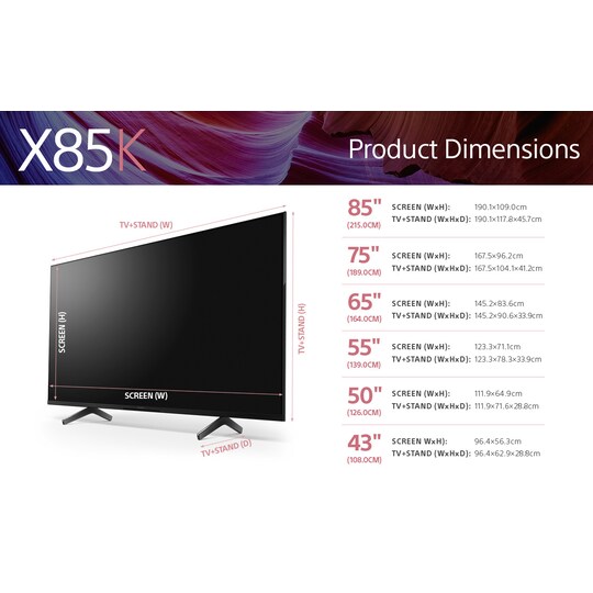 Sony 85” X85K 4K LED TV (2022)