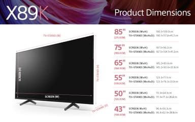 Sony 55” X89K 4K LED TV (2022)