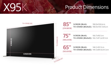 Sony 65” X95K 4K MiniLED TV (2022) Elgiganten