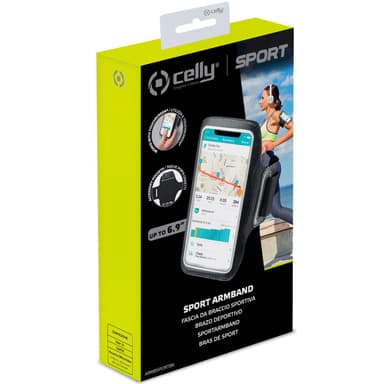 Celly Sportsarmbånd max 6,9"" Sort
