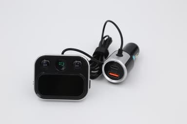 Bluetooth FM -sender med billader (QC3.0 / PD18W) Sort
