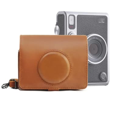 slids Tøm skraldespanden Våbenstilstand Kamerataske passer til Fuji Instax Mini EVO PU Brun | Elgiganten