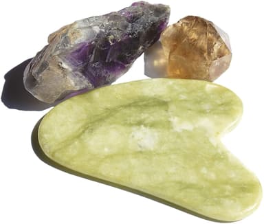 Gua Sha massage sten Jade Green