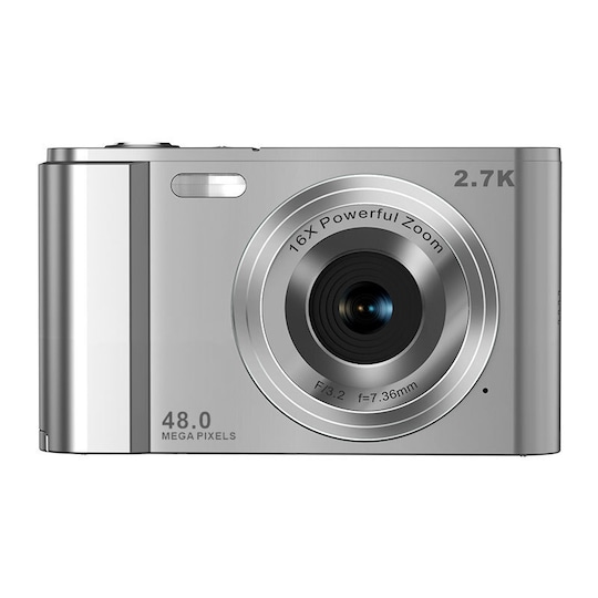 Digitalkamera 1080P / 48 megapixel / 16x zoom Sølv